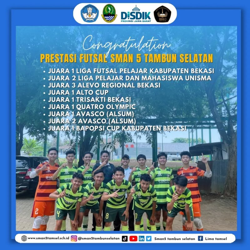 PRESTASI FUTSAL SMAN 5 TAMSEL