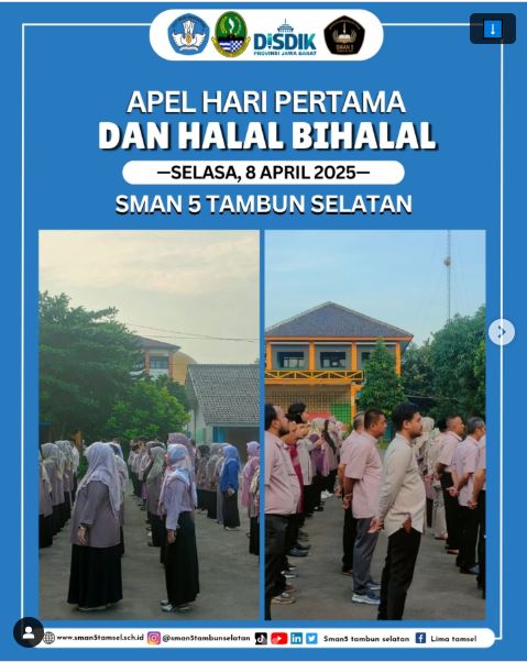 APEL HARI PERTAMA DAN HALAL BIHALAL 