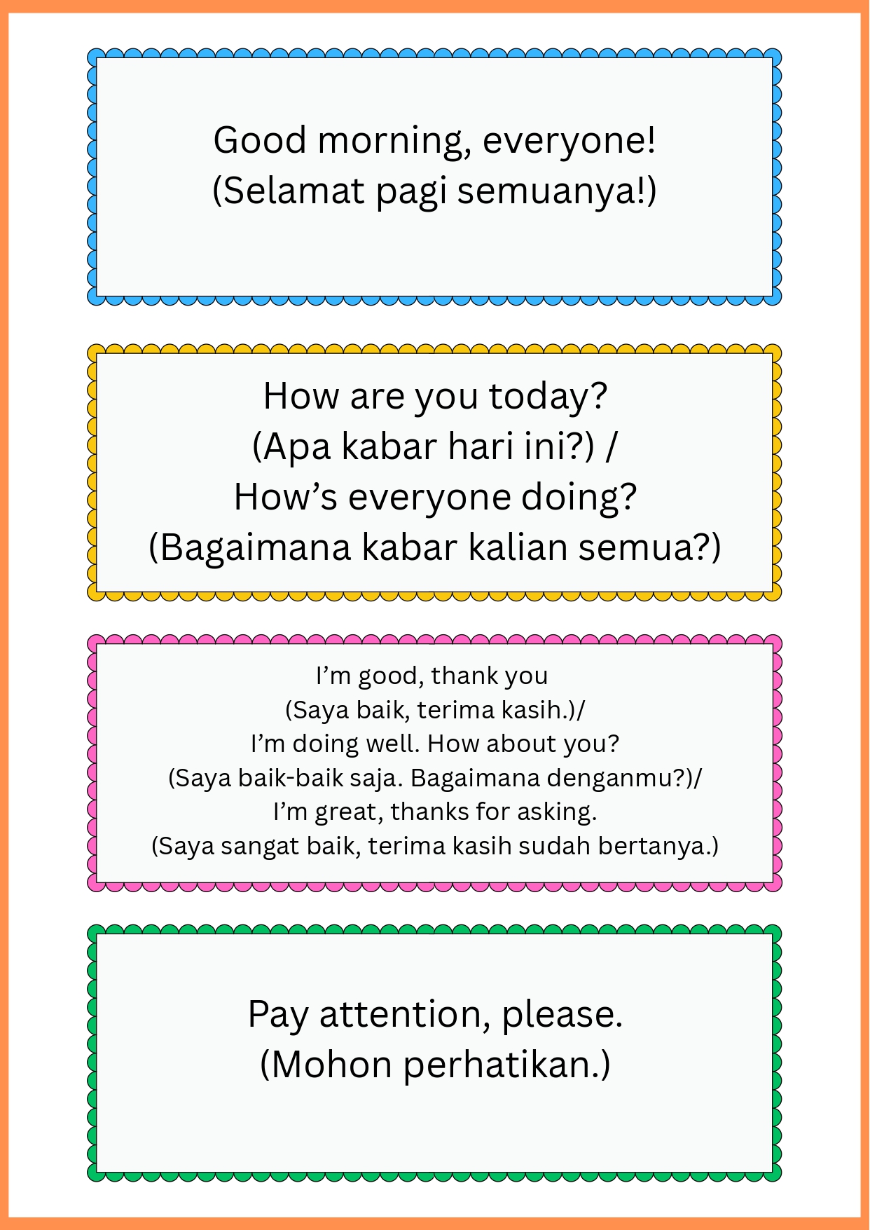 English Day Pocket Gude for teacher