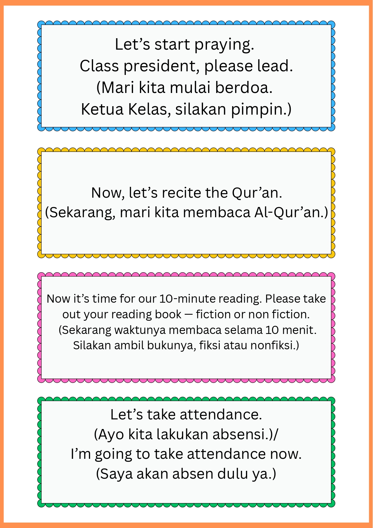 English Day Pocket Gude for teacher
