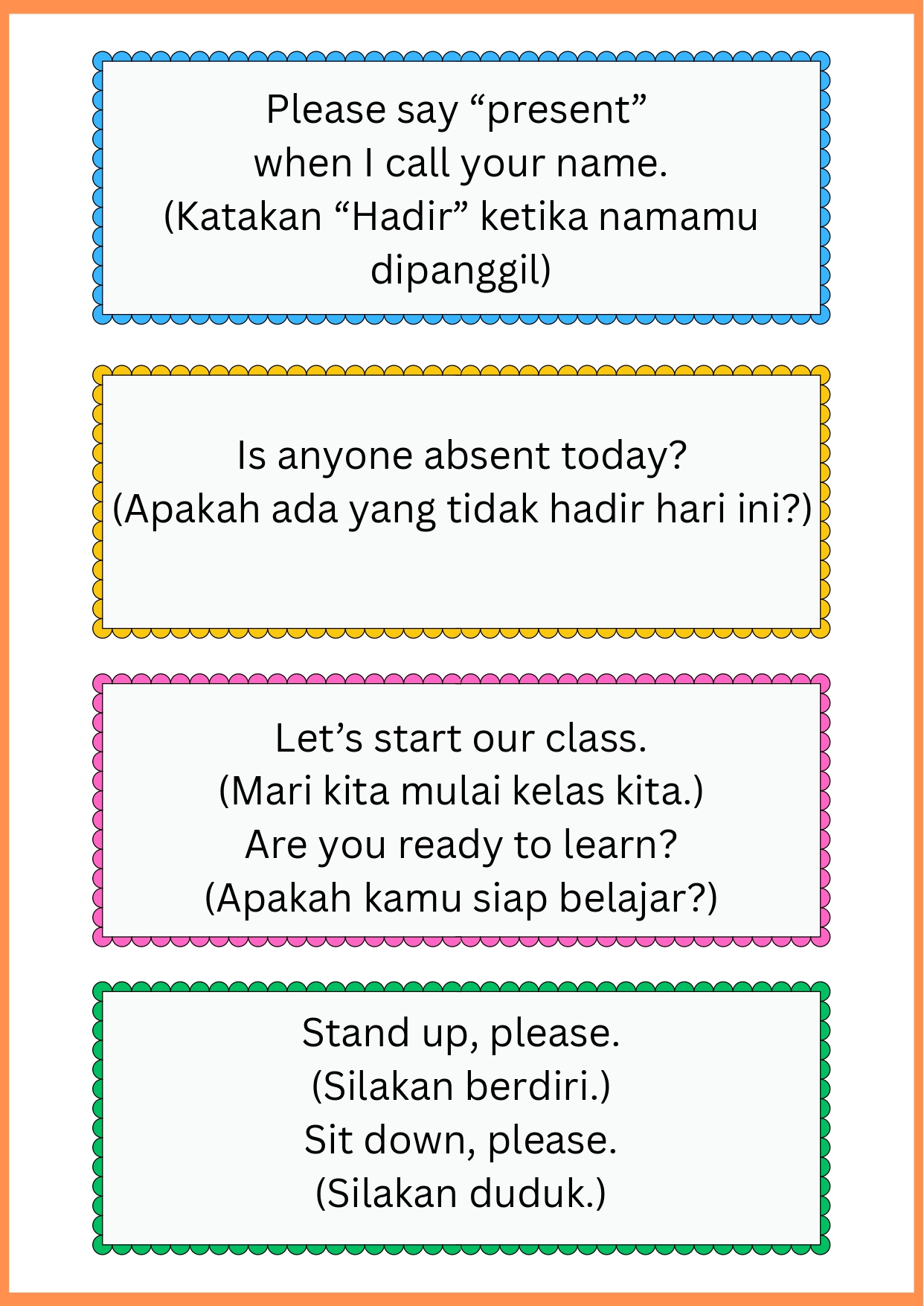 English Day Pocket Gude for teacher