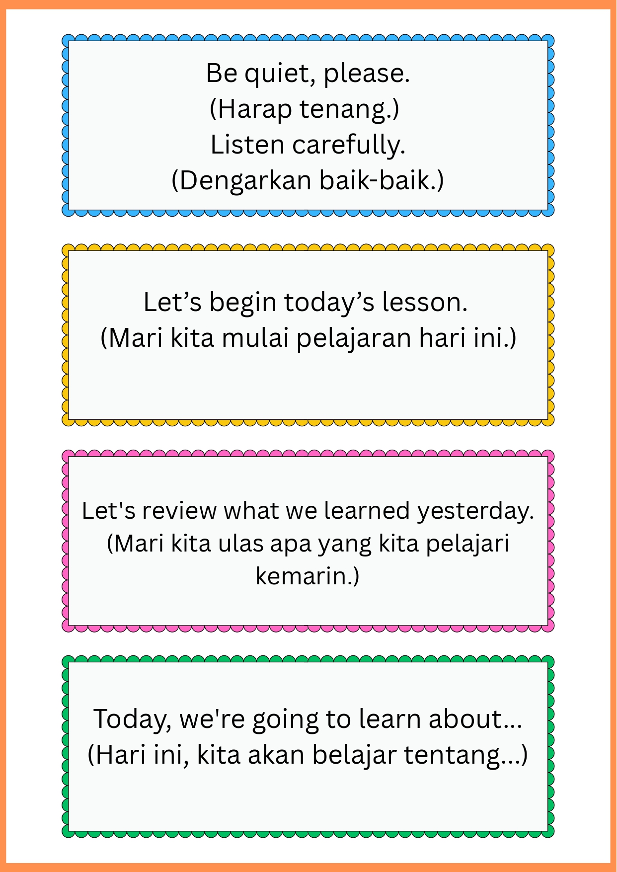 English Day Pocket Gude for teacher