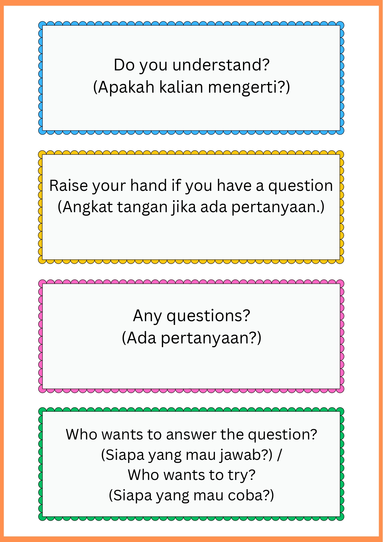 English Day Pocket Gude for teacher