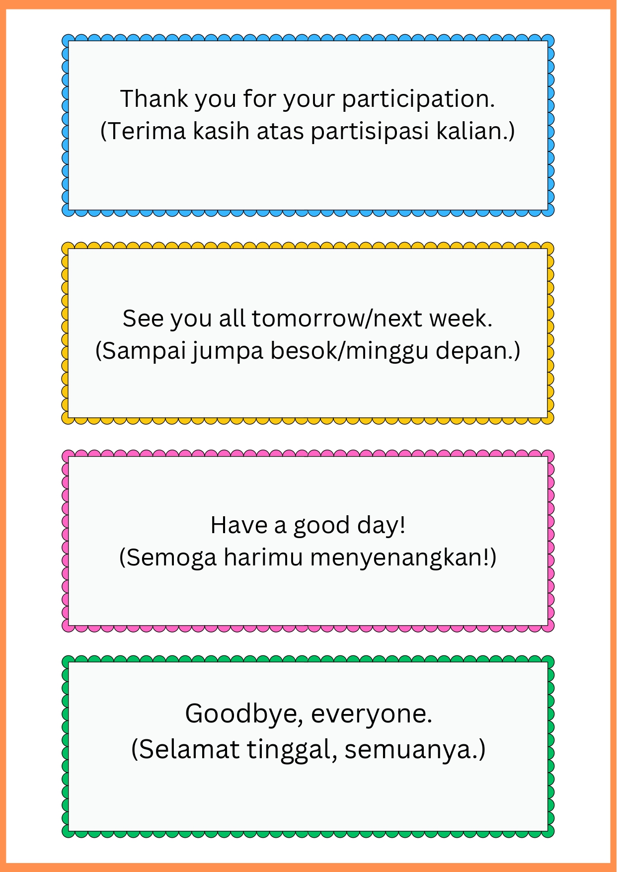 English Day Pocket Gude for teacher
