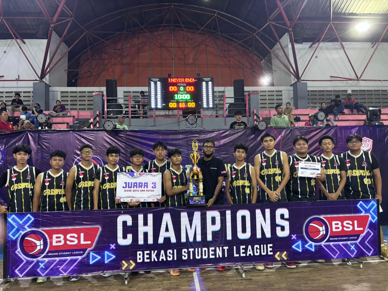JUARA 3 BASKET PUTRA PUTRI BEKASI 