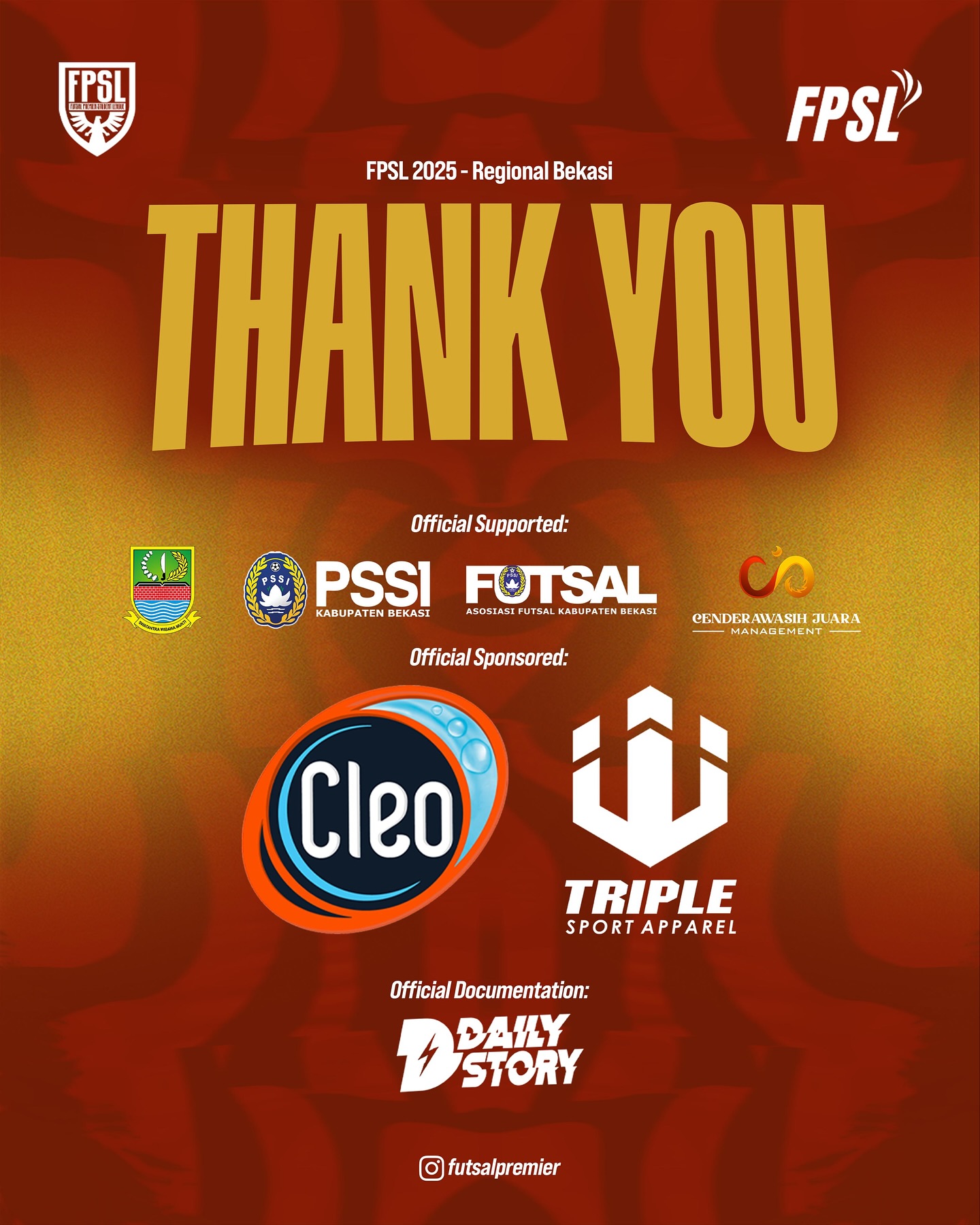 juara 1 FPSL Region Bekasi 2025