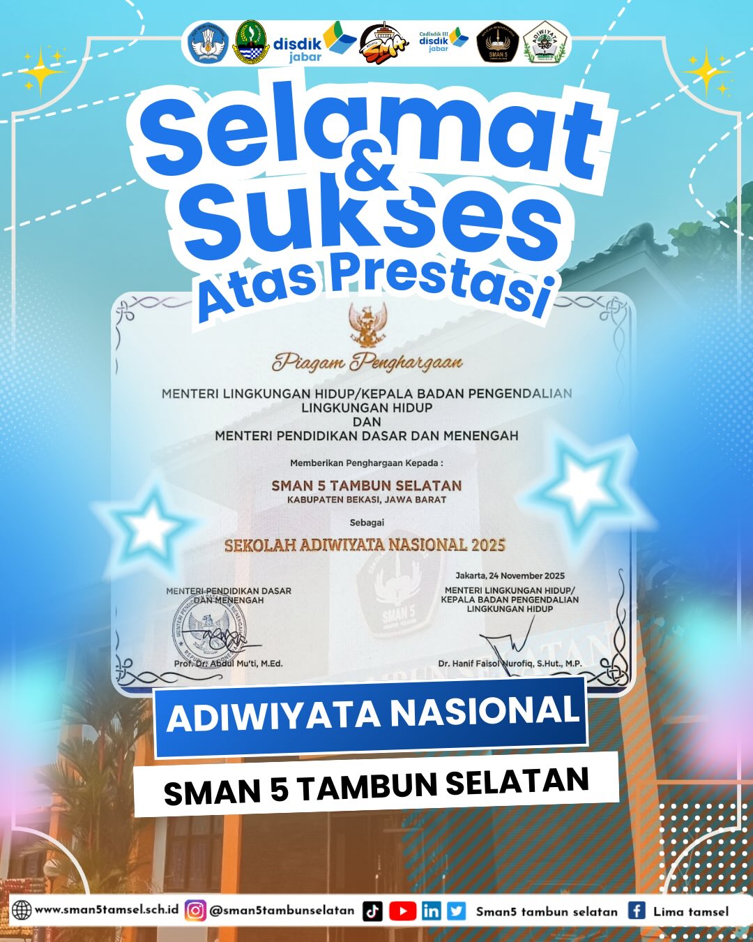 PENGHARGAAN ADIWIYATA NASIONAL!