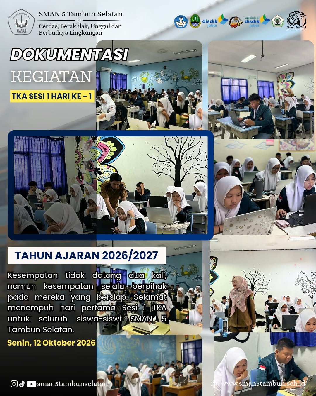 kegiatan TKA Gladi Bersih Hari 1